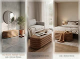 Elegant Storage Ottoman for Bedroom or Entryway