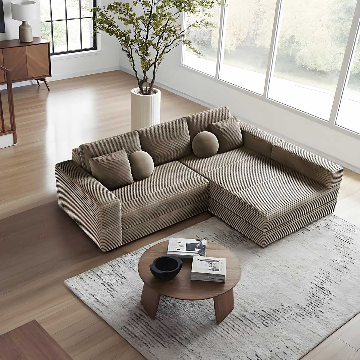 Modern Minimalist Modular Sectional Sofa
