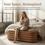 Elegant Storage Ottoman Classic Bench