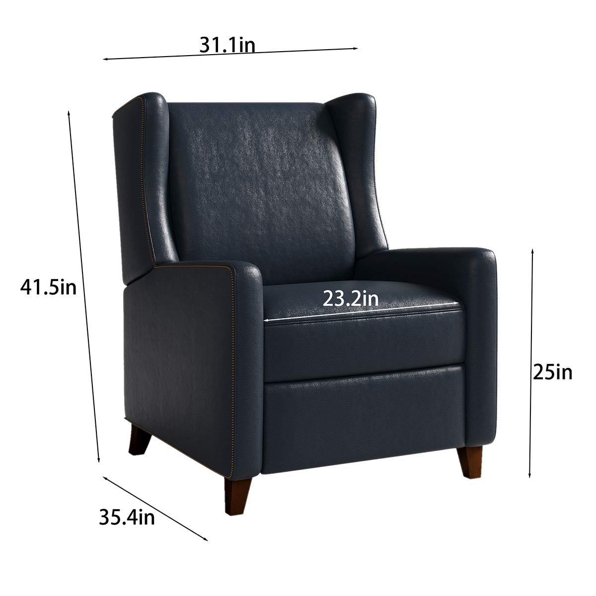 Modern Massage Leather Recliner
