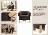 Mid-Century Modern Velvet Accent Chair