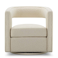 Modern Barrel Accent Chair with Arms