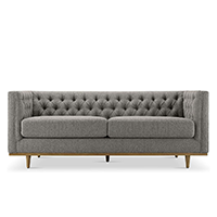 79" Vintage Mid-Century Tufted Sofa