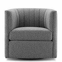 Rivet Mid-Century Swivel Chair