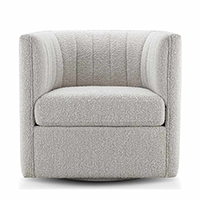 Rivet Mid-Century Swivel Chair