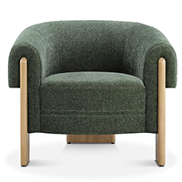 Mid-Century Modern Velvet Accent Chair