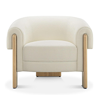 Mid-Century Modern Velvet Accent Chair